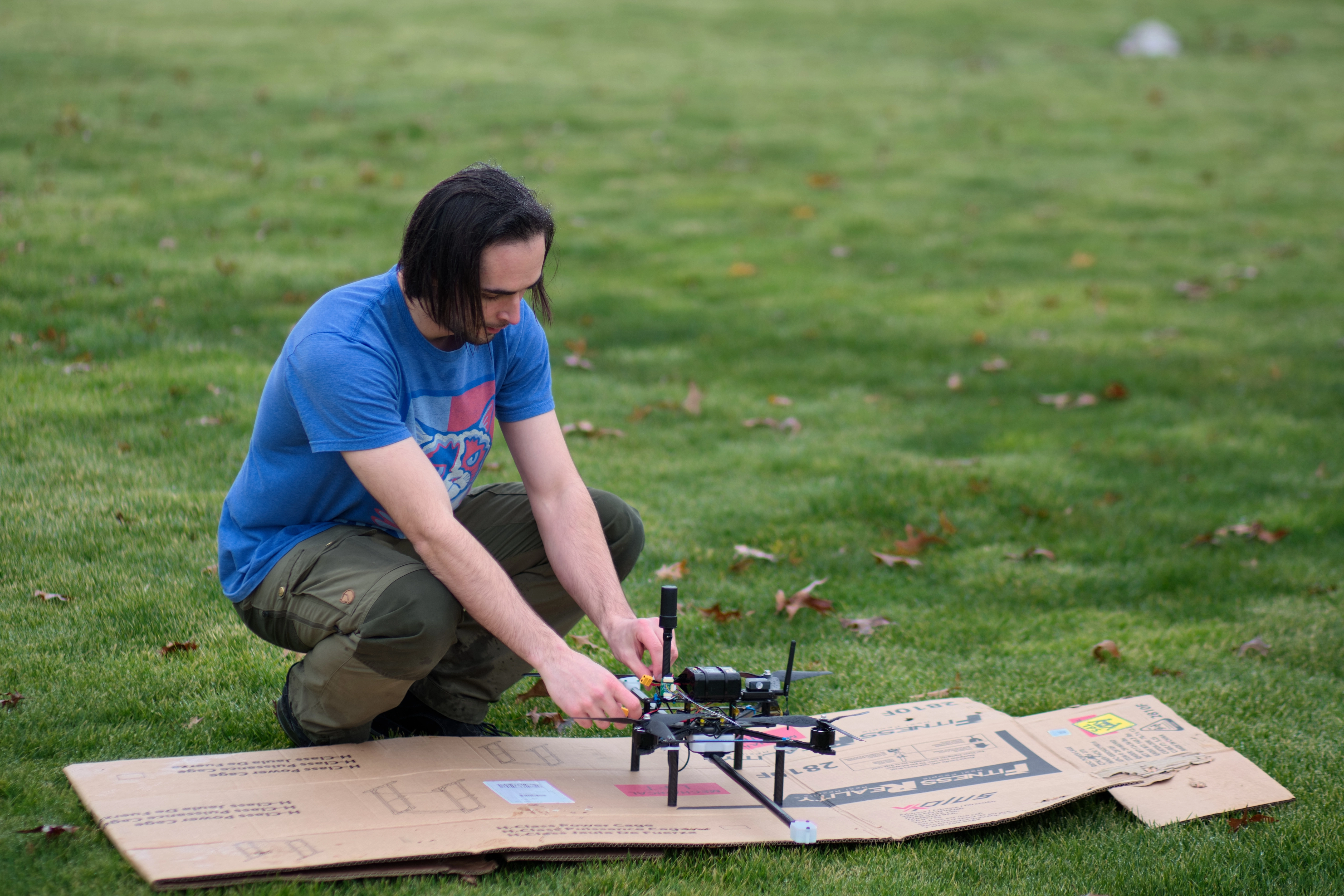 Sokil drone testing in field